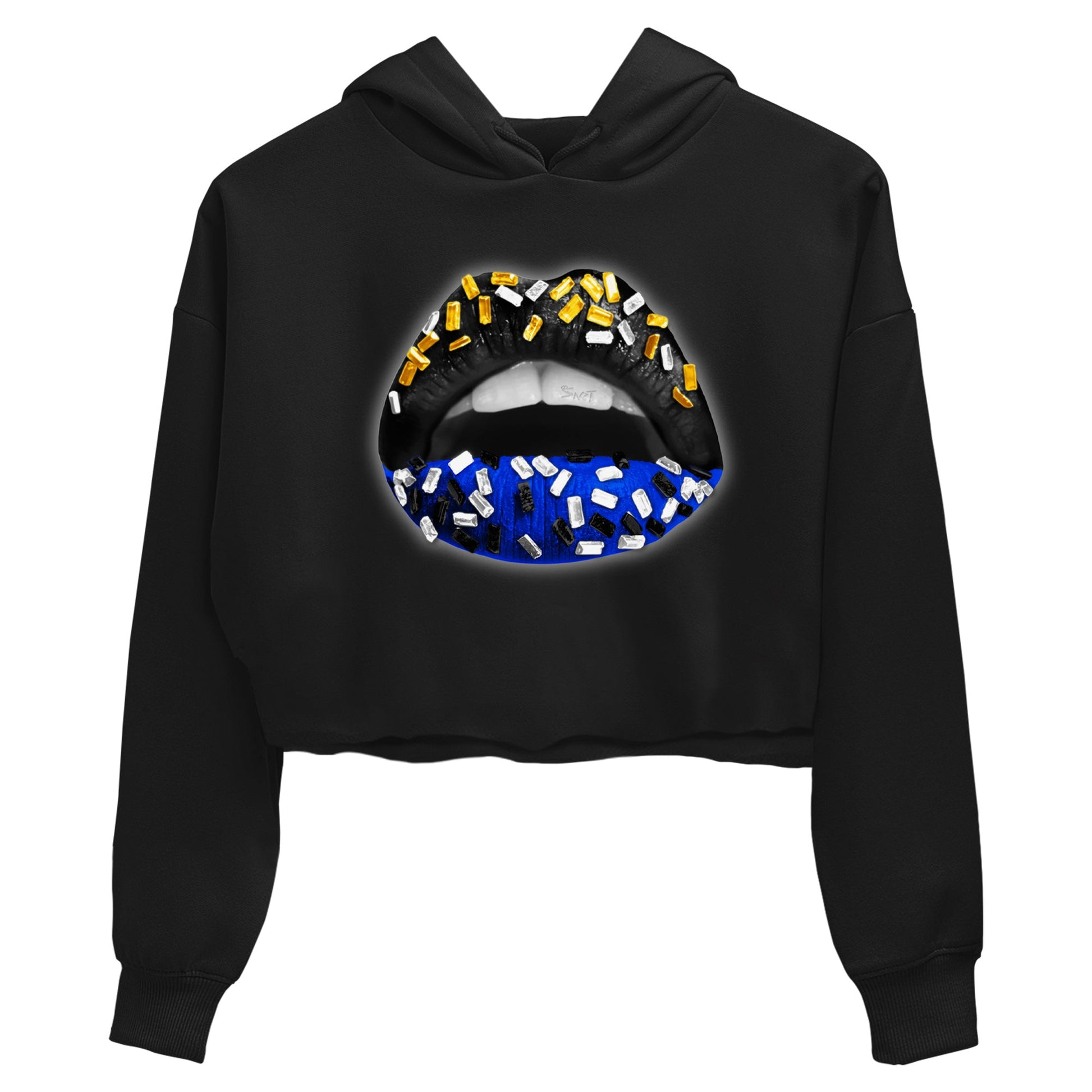 Air Jordan 14 Laney Sneaker Match Tees Lips Jewel Sneaker Tees Jordan 14 Laney Sneaker Release Tees Women's Shirts Black 2
