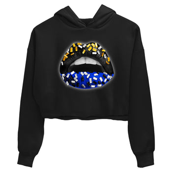 Air Jordan 14 Laney Sneaker Match Tees Lips Jewel Sneaker Tees Jordan 14 Laney Sneaker Release Tees Women's Shirts Black 2