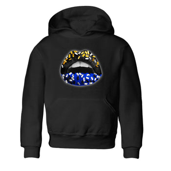 Air Jordan 14 Laney Sneaker Match Tees Lips Jewel Sneaker Tees Jordan 14 Laney Sneaker Release Tees Kids Shirts Black 2