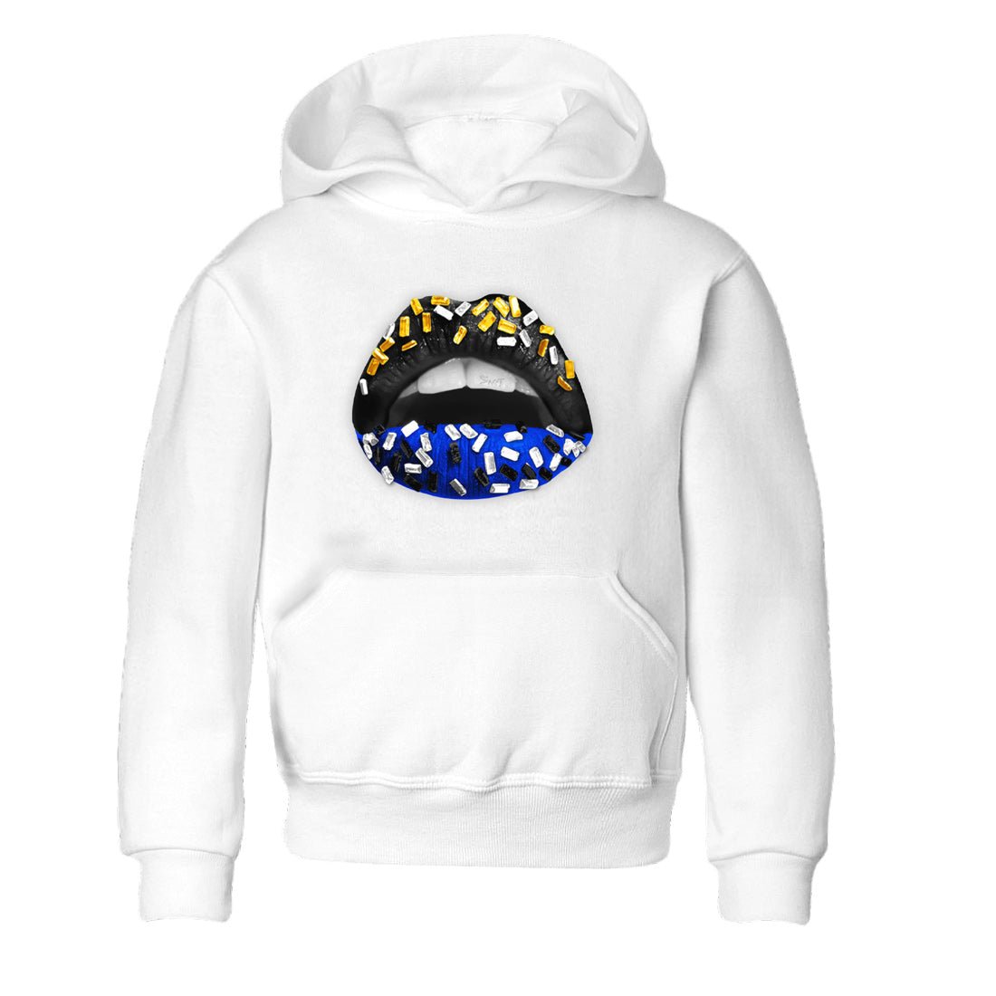 Air Jordan 14 Laney Sneaker Match Tees Lips Jewel Sneaker Tees Jordan 14 Laney Sneaker Release Tees Kids Shirts White 2