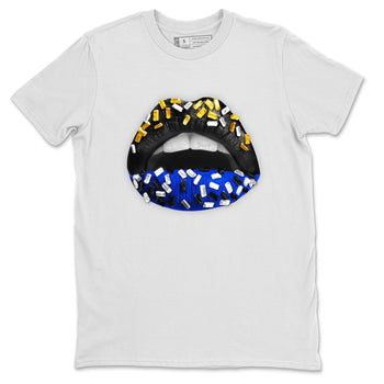 Air Jordan 14 Laney Sneaker Match Tees Lips Jewel Sneaker Tees Jordan 14 Laney Sneaker Release Tees Unisex Shirts White 2
