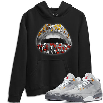 Jordan 3 Cool Grey Sneaker Match Tees Lips Jewel Sneaker Tees Jordan 3 Cool Grey Sneaker Release Tees Unisex Shirts