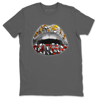 Jordan 3 Cool Grey Sneaker Match Tees Lips Jewel Sneaker Tees Jordan 3 Cool Grey Sneaker Release Tees Unisex Shirts