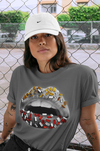 Jordan 3 Cool Grey Sneaker Match Tees Lips Jewel Sneaker Tees Jordan 3 Cool Grey Sneaker Release Tees Unisex Shirts