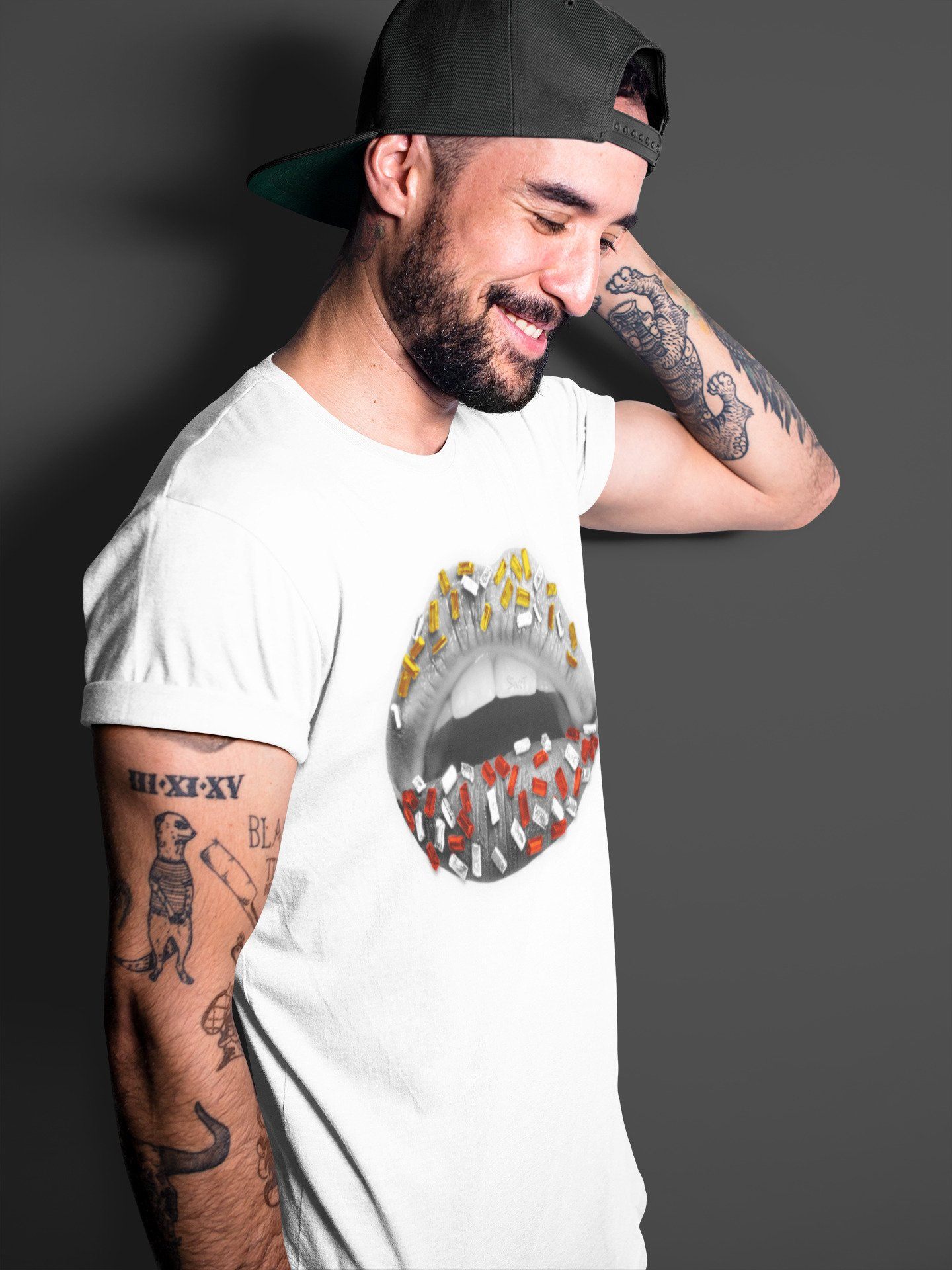 Jordan 3 Cool Grey Sneaker Match Tees Lips Jewel Sneaker Tees Jordan 3 Cool Grey Sneaker Release Tees Unisex Shirts