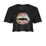 Air Jordan 3 X J Balvin shirt to match jordans Lips Jewel sneaker tees Air Jordan 3 X J Balvin SNRT Sneaker Release Tees LGBT Pride T-Shirt Black 2 Crop T-Shirt
