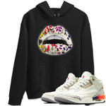 Air Jordan 3 X J Balvin shirt to match jordans Lips Jewel sneaker tees Air Jordan 3 X J Balvin SNRT Sneaker Release Tees LGBT Pride T-Shirt Unisex Black 1 T-Shirt
