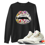 Air Jordan 3 X J Balvin shirt to match jordans Lips Jewel sneaker tees Air Jordan 3 X J Balvin SNRT Sneaker Release Tees LGBT Pride T-Shirt Unisex Black 1 T-Shirt