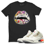 Air Jordan 3 X J Balvin shirt to match jordans Lips Jewel sneaker tees Air Jordan 3 X J Balvin SNRT Sneaker Release Tees LGBT Pride T-Shirt Unisex Black 1 T-Shirt