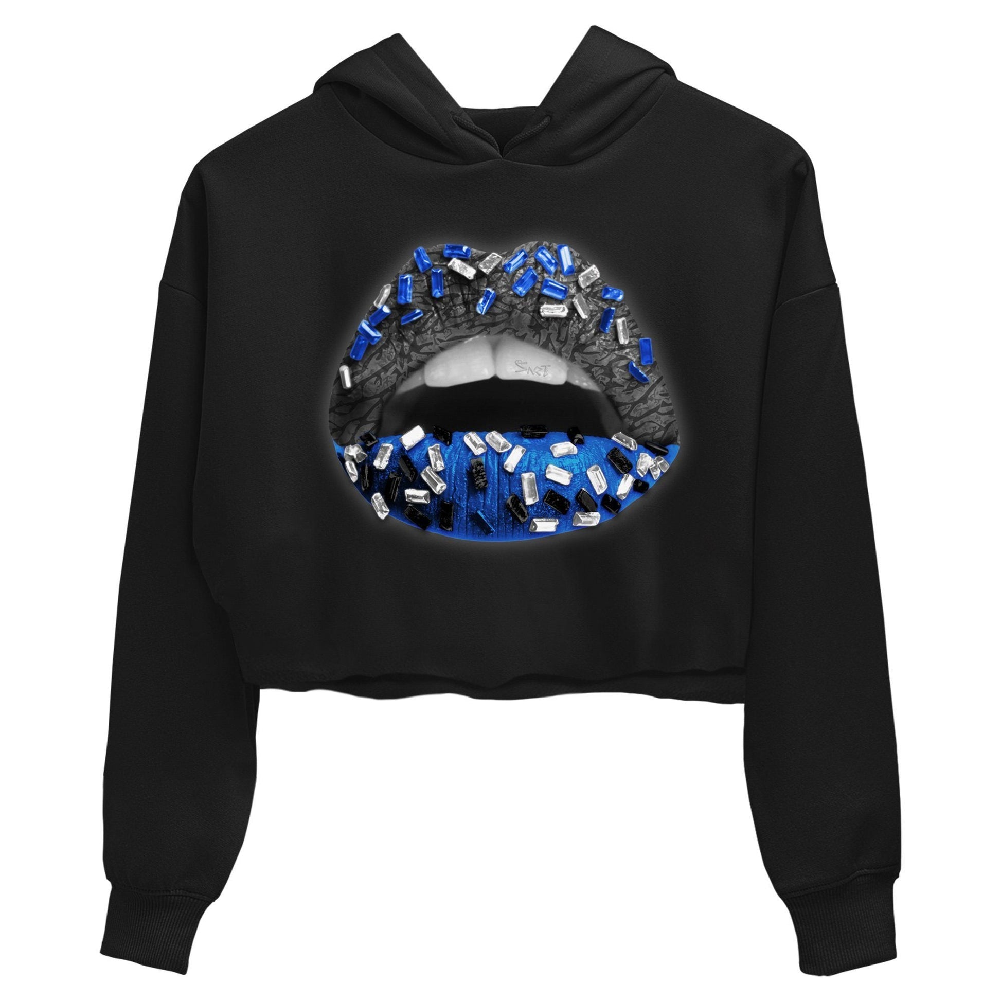 Jordan 3 Racer Blue Sneaker Match Tees Lips Jewel Sneaker Tees Jordan 3 Racer Blue Sneaker Release Tees Women's Shirts