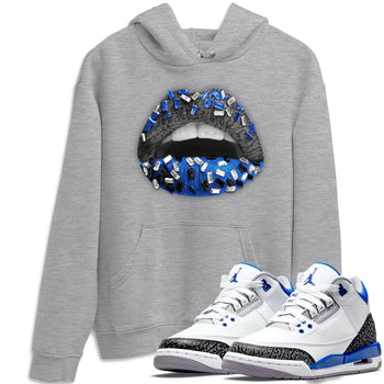 Jordan 3 Racer Blue Sneaker Match Tees Lips Jewel Sneaker Tees Jordan 3 Racer Blue Sneaker Release Tees Unisex Shirts