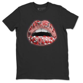 Jordan 3 Rust Pink Sneaker Match Tees Lips Jewel Sneaker Tees Jordan 3 Rust Pink Sneaker Release Tees Unisex Shirts