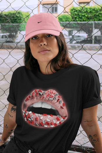 Jordan 3 Rust Pink Sneaker Match Tees Lips Jewel Sneaker Tees Jordan 3 Rust Pink Sneaker Release Tees Unisex Shirts