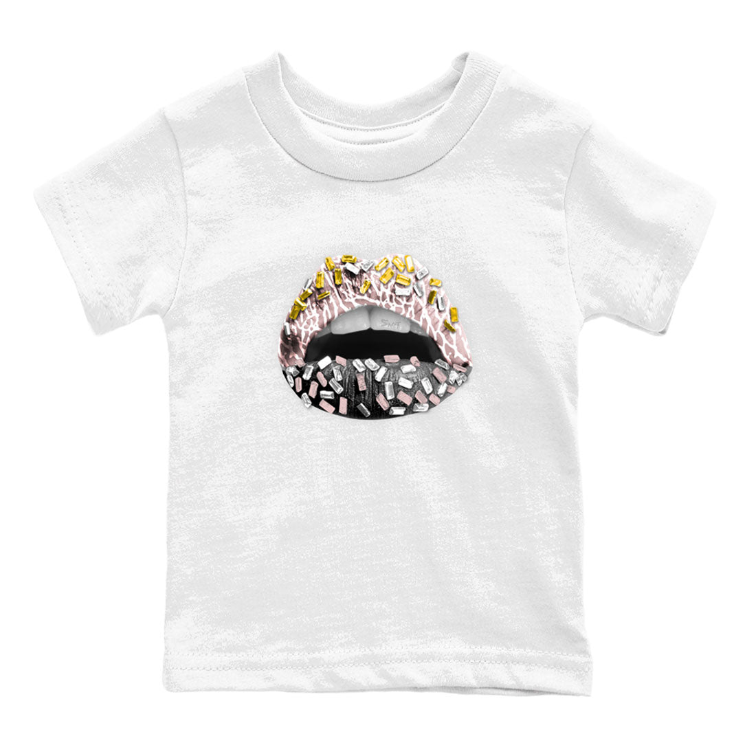 Air Jordan 3 GS Vintage Floral shirt to match jordans Lips Jewel sneaker tees 3s Vintage Floral SNRT sneaker release tees baby toddler White 2 cotton Shirt