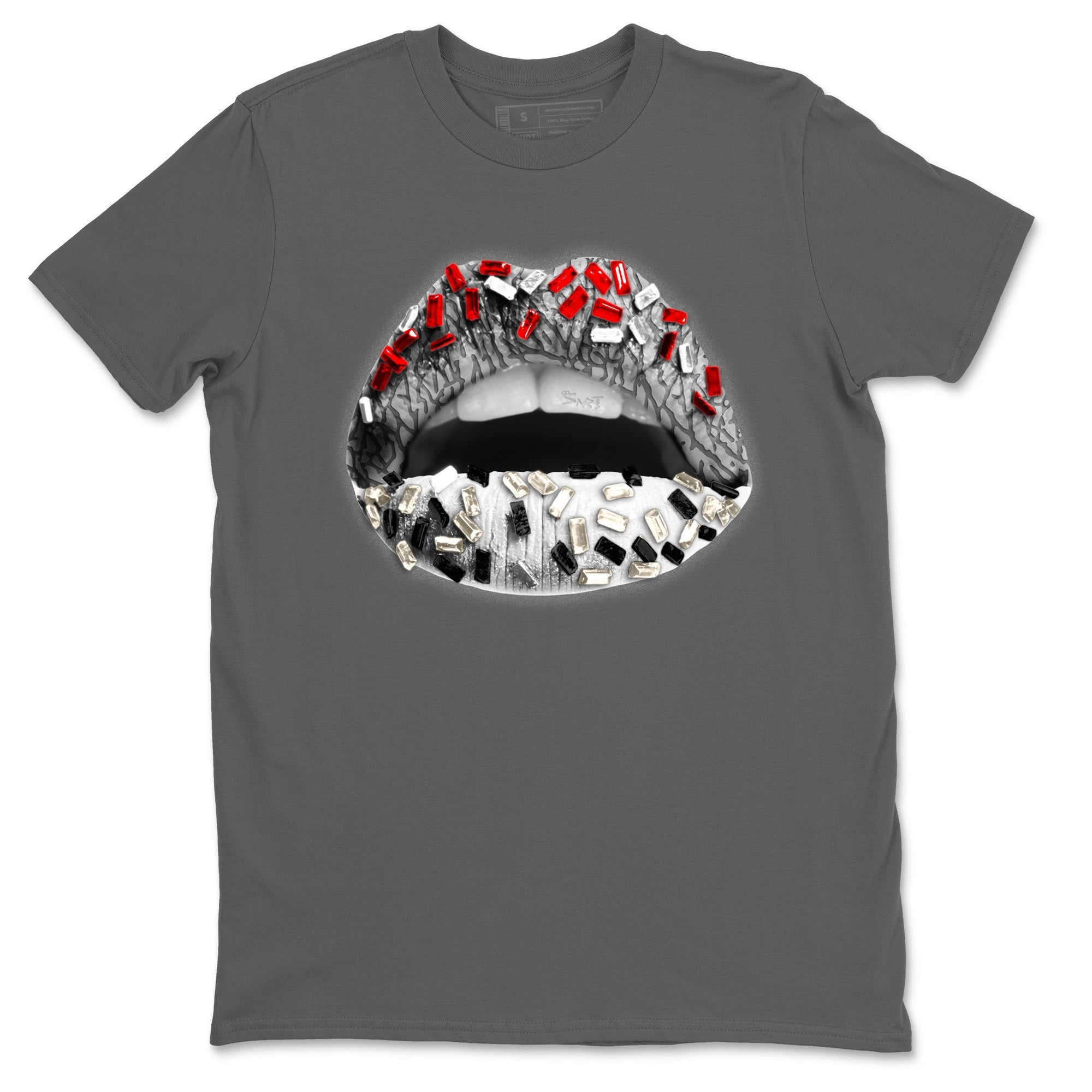 Air Jordan 3 White Cement Sneaker Match Tees Lips Jewel Sneaker Tees Air Jordan 3 Retro White Cement Sneaker Release Tees Unisex Shirts Cool Grey 2