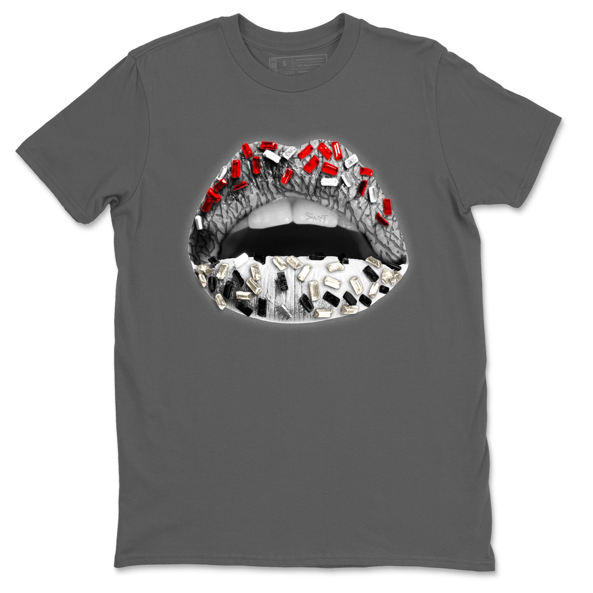 Air Jordan 3 White Cement Sneaker Match Tees Lips Jewel Sneaker Tees Air Jordan 3 Retro White Cement Sneaker Release Tees Unisex Shirts Cool Grey 2