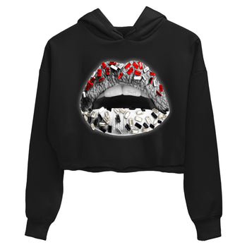 Air Jordan 3 White Cement Sneaker Match Tees Lips Jewel Sneaker Tees Air Jordan 3 Retro White Cement Sneaker Release Tees Women's Shirts Black 2