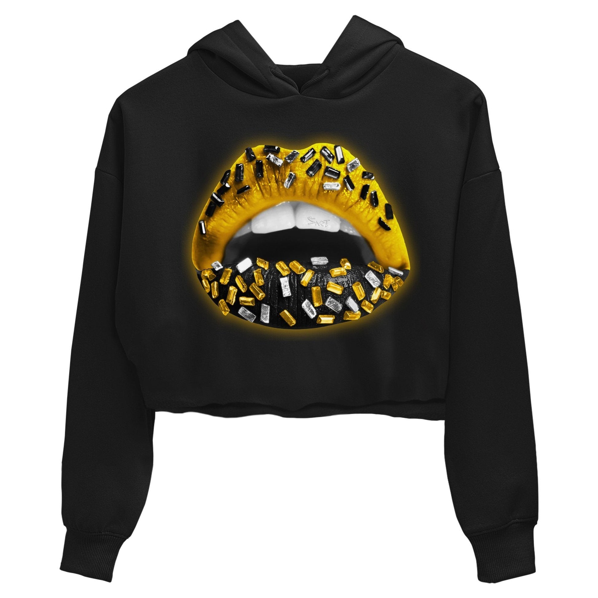 Jordan 4 Lightning Sneaker Match Tees Lips Jewel Sneaker Tees Jordan 4 Lightning Sneaker Release Tees Women's Shirts