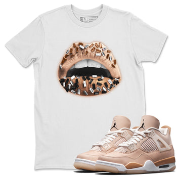 Jordan 4 Shimmer Sneaker Match Tees Lips Jewel Sneaker Tees Jordan 4 Shimmer Sneaker Release Tees Unisex Shirts