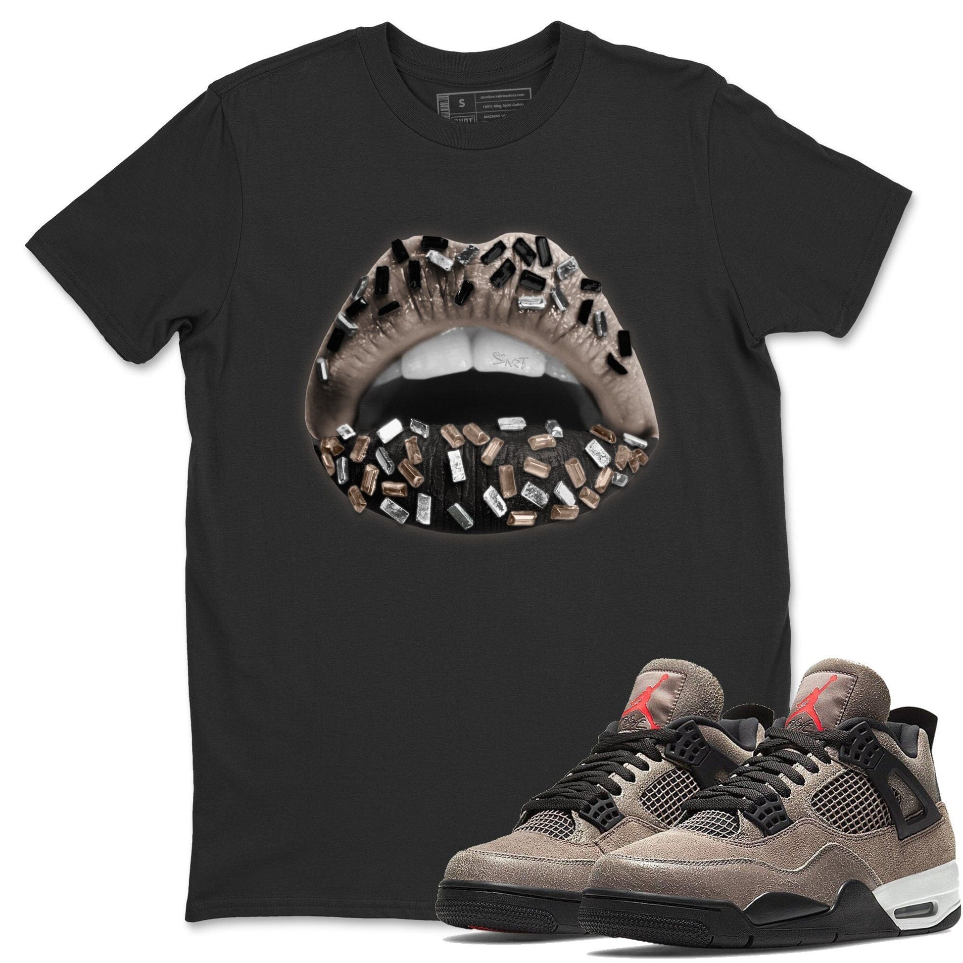 Jordan 4 Taupe Haze Sneaker Match Tees Lips Jewel Sneaker Tees Jordan 4 Taupe Haze Sneaker Release Tees Unisex Shirts