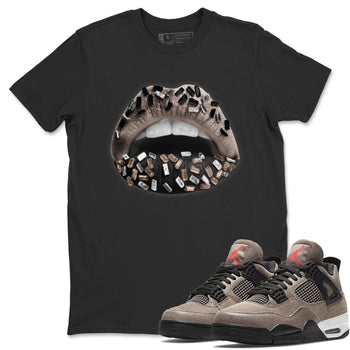 Jordan 4 Taupe Haze Sneaker Match Tees Lips Jewel Sneaker Tees Jordan 4 Taupe Haze Sneaker Release Tees Unisex Shirts