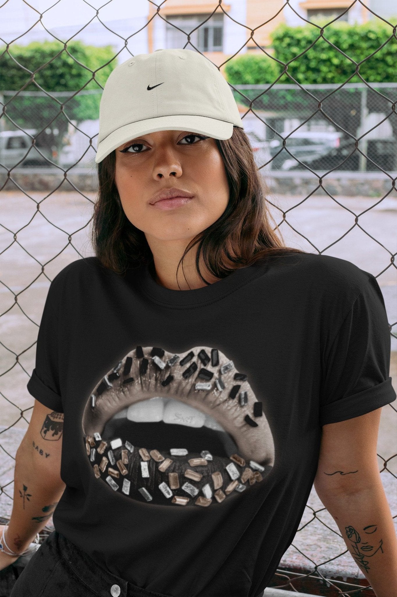 Jordan 4 Taupe Haze Sneaker Match Tees Lips Jewel Sneaker Tees Jordan 4 Taupe Haze Sneaker Release Tees Unisex Shirts