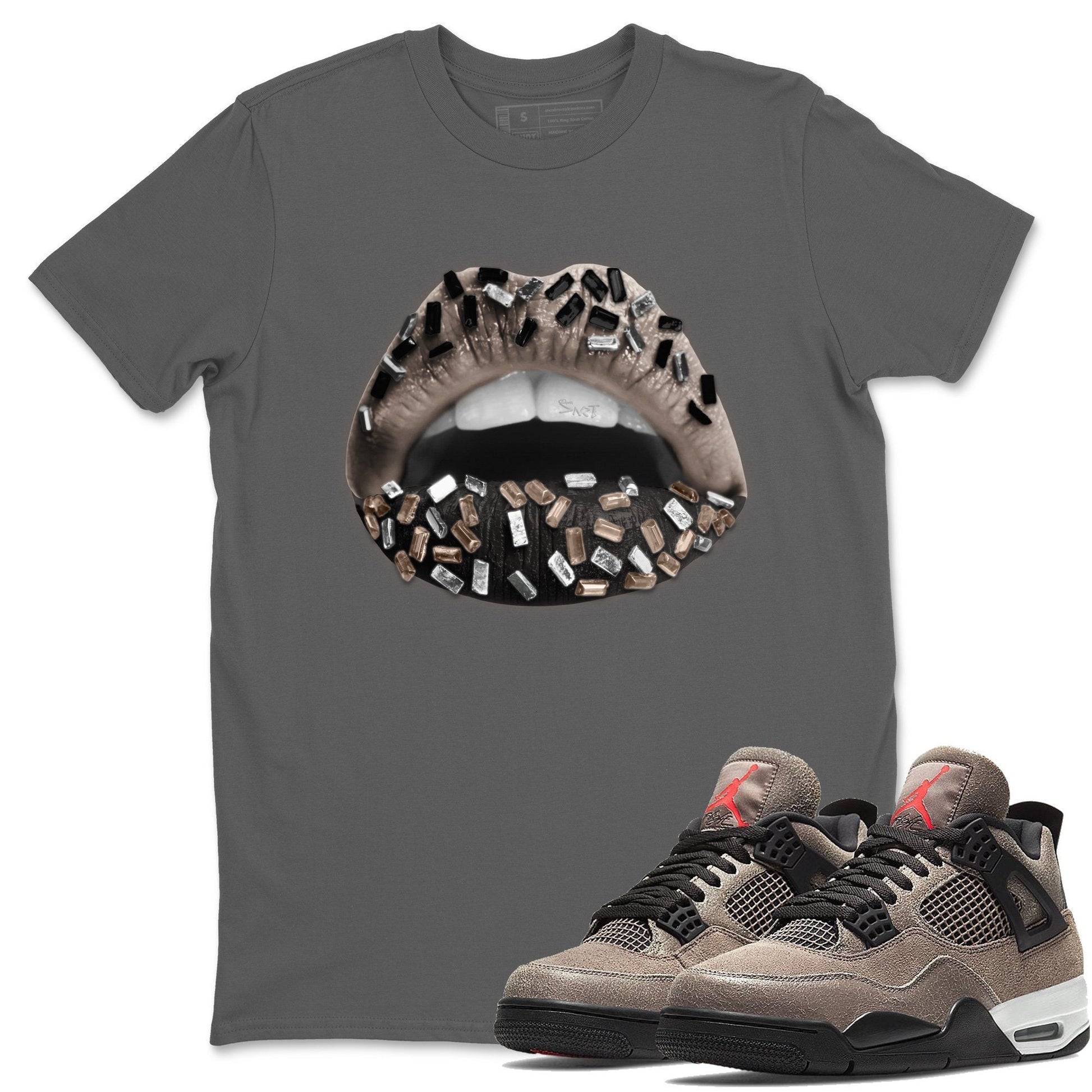 Jordan 4 Taupe Haze Sneaker Match Tees Lips Jewel Sneaker Tees Jordan 4 Taupe Haze Sneaker Release Tees Unisex Shirts