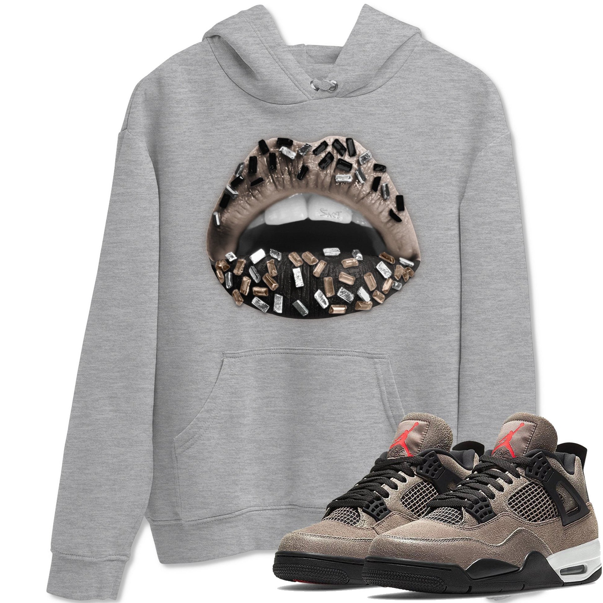Jordan 4 Taupe Haze Sneaker Match Tees Lips Jewel Sneaker Tees Jordan 4 Taupe Haze Sneaker Release Tees Unisex Shirts