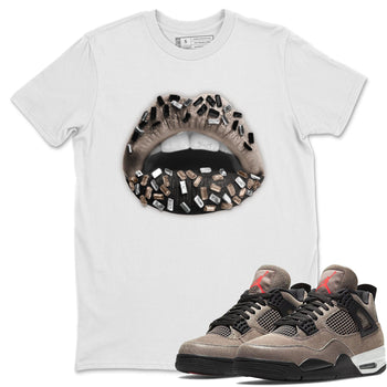 Jordan 4 Taupe Haze Sneaker Match Tees Lips Jewel Sneaker Tees Jordan 4 Taupe Haze Sneaker Release Tees Unisex Shirts