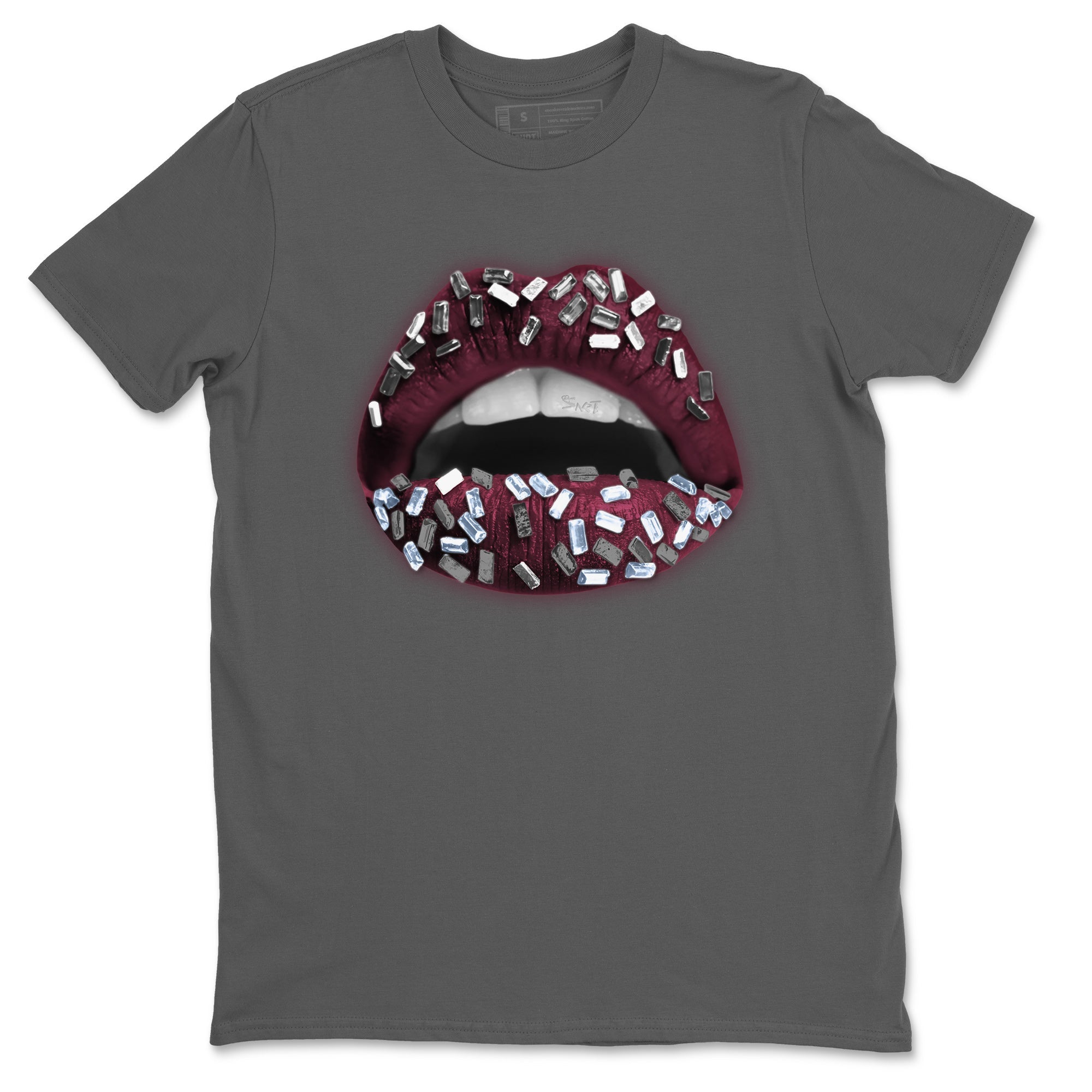 Air Jordan 5 Burgundy Sneaker Match Tees Lips Jewel Sneaker Tees AJ5 Burgundy Sneaker Release Tees Unisex Shirts Cool Grey 2