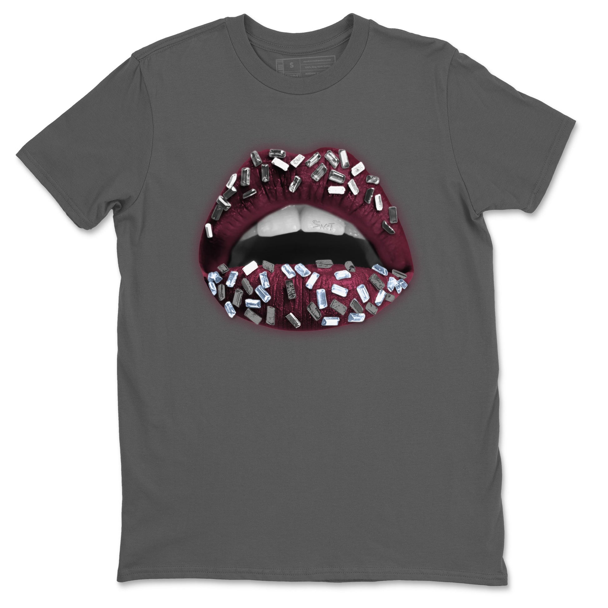 Air Jordan 5 Burgundy Sneaker Match Tees Lips Jewel Sneaker Tees AJ5 Burgundy Sneaker Release Tees Unisex Shirts Cool Grey 2