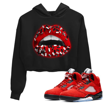 Jordan 5 Raging Bull Sneaker Match Tees Lips Jewel Sneaker Tees Jordan 5 Raging Bull Sneaker Release Tees Women's Shirts