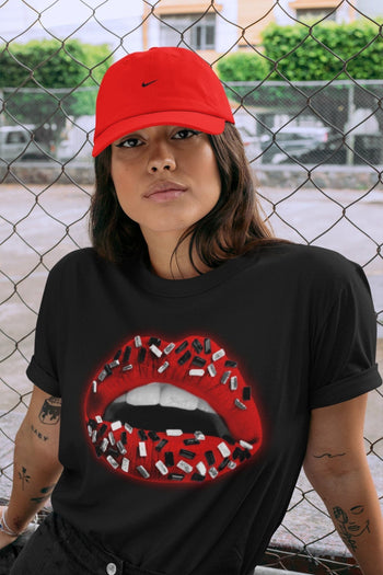 Jordan 5 Raging Bull Sneaker Match Tees Lips Jewel Sneaker Tees Jordan 5 Raging Bull Sneaker Release Tees Unisex Shirts
