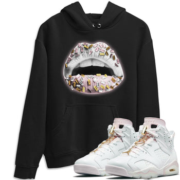 Jordan 6 Gold Hoops Sneaker Match Tees Lips Jewel Sneaker Tees Jordan 6 Gold Hoops Sneaker Release Tees Unisex Shirts