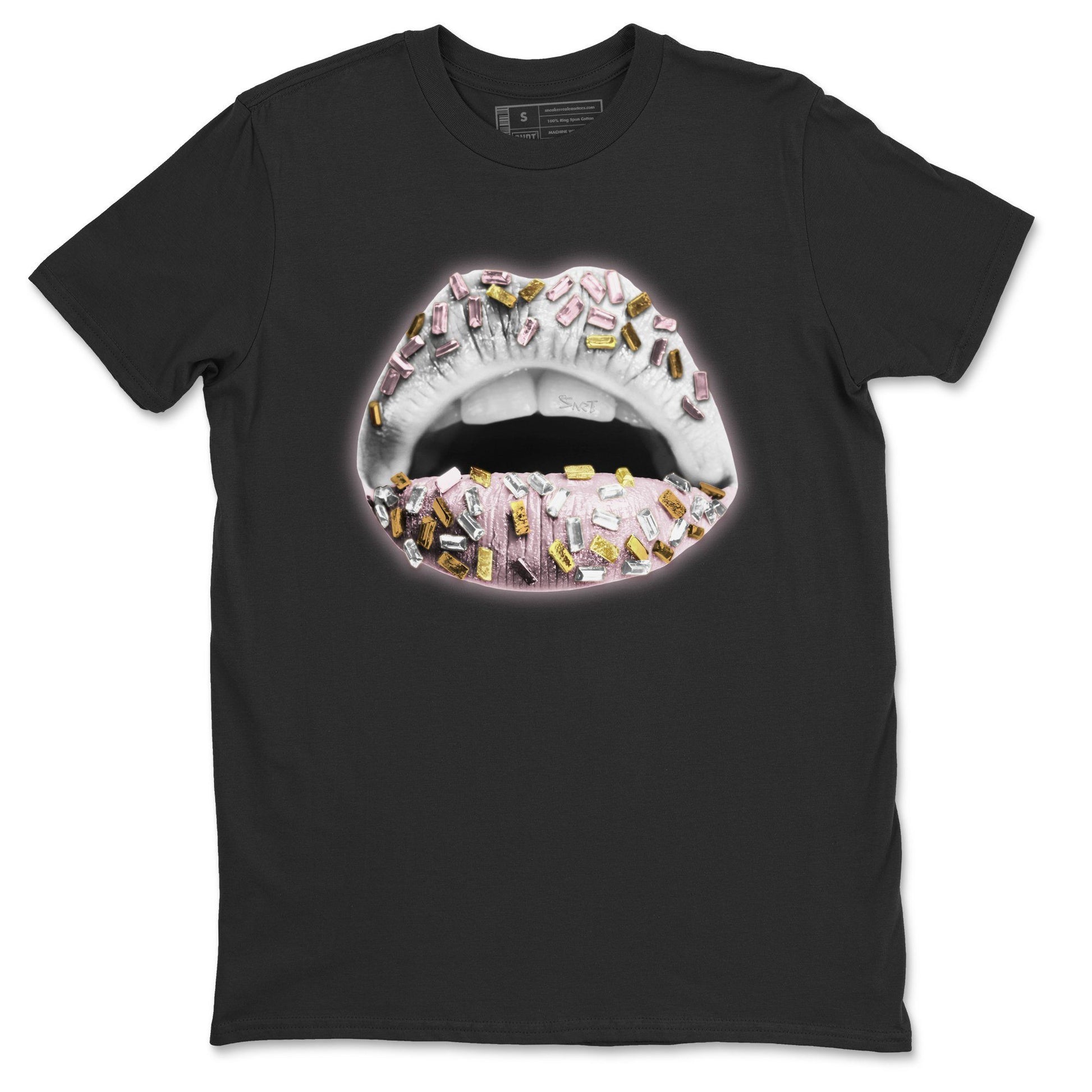 Jordan 6 Gold Hoops Sneaker Match Tees Lips Jewel Sneaker Tees Jordan 6 Gold Hoops Sneaker Release Tees Unisex Shirts