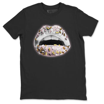 Jordan 6 Gold Hoops Sneaker Match Tees Lips Jewel Sneaker Tees Jordan 6 Gold Hoops Sneaker Release Tees Unisex Shirts