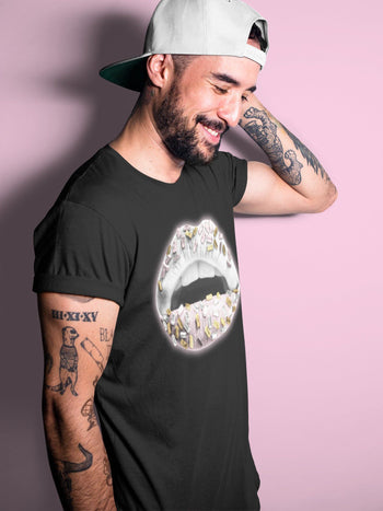 Jordan 6 Gold Hoops Sneaker Match Tees Lips Jewel Sneaker Tees Jordan 6 Gold Hoops Sneaker Release Tees Unisex Shirts