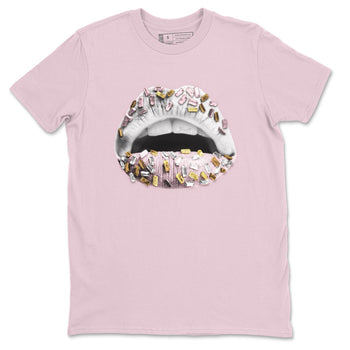 Jordan 6 Gold Hoops Sneaker Match Tees Lips Jewel Sneaker Tees Jordan 6 Gold Hoops Sneaker Release Tees Unisex Shirts