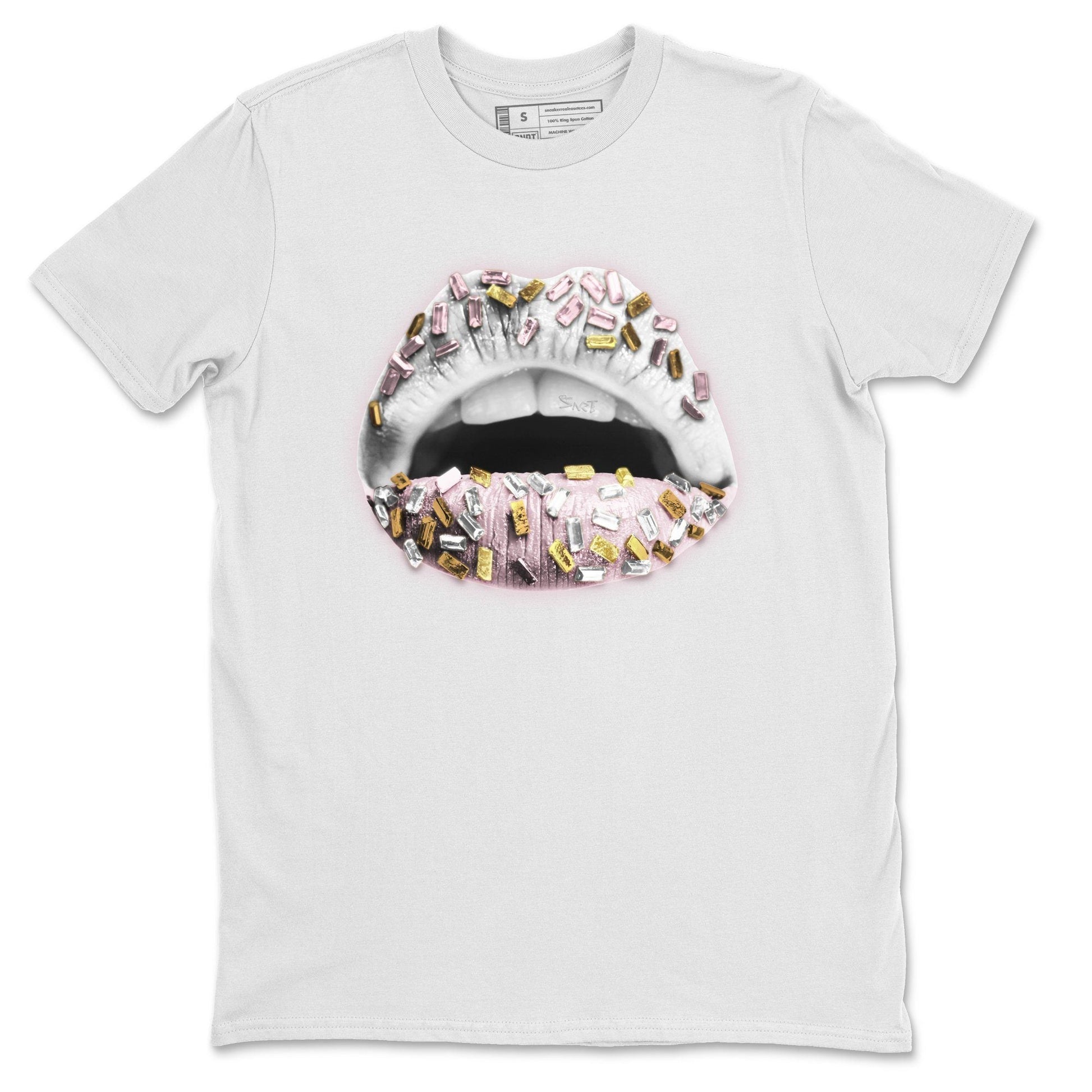 Jordan 6 Gold Hoops Sneaker Match Tees Lips Jewel Sneaker Tees Jordan 6 Gold Hoops Sneaker Release Tees Unisex Shirts
