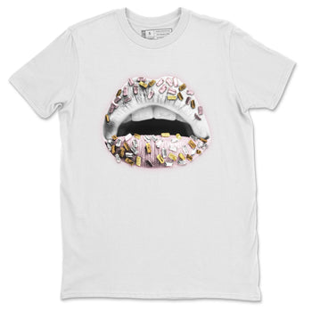 Jordan 6 Gold Hoops Sneaker Match Tees Lips Jewel Sneaker Tees Jordan 6 Gold Hoops Sneaker Release Tees Unisex Shirts