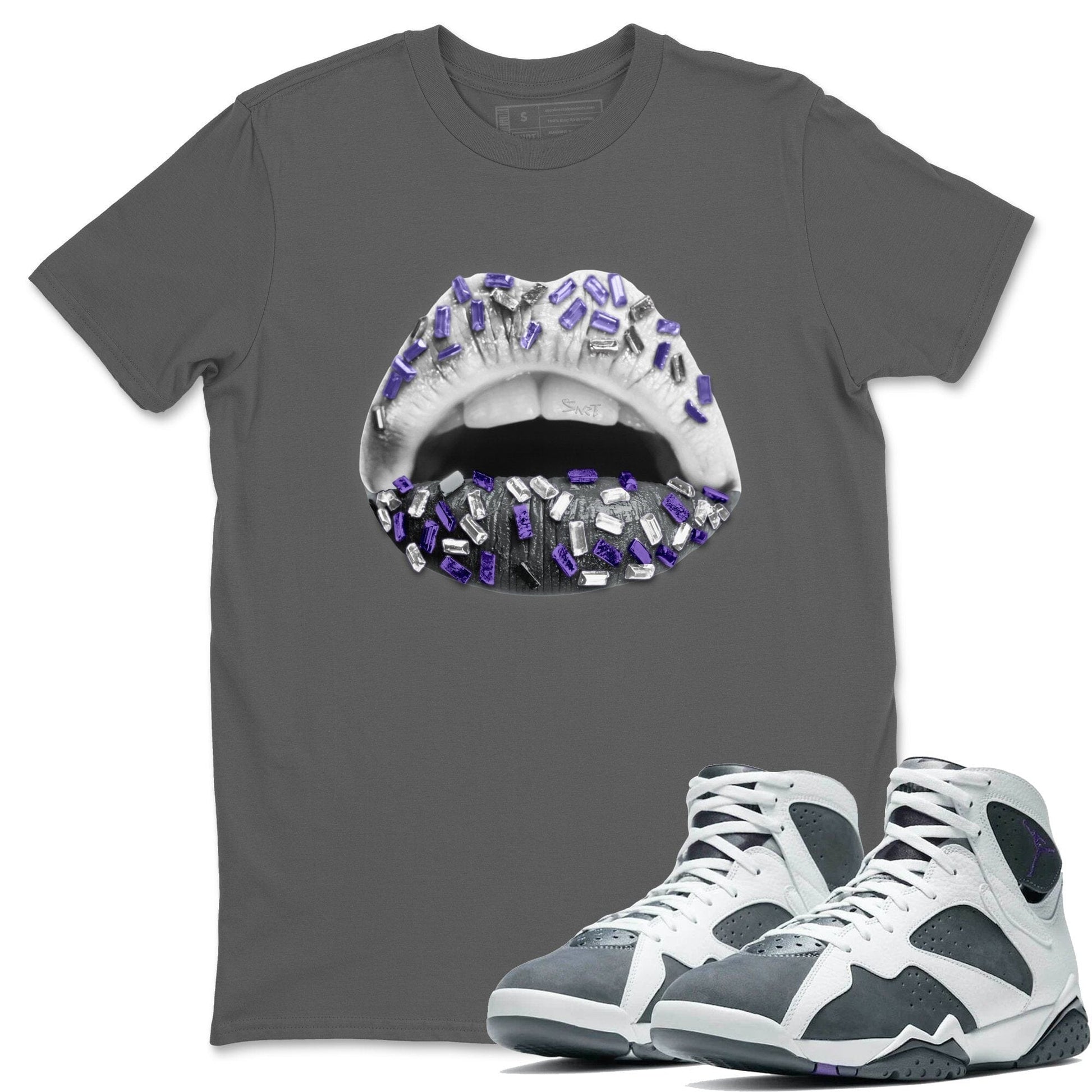 Jordan 7 Flint Sneaker Match Tees Lips Jewel Sneaker Tees Jordan 7 Flint Sneaker Release Tees Unisex Shirts