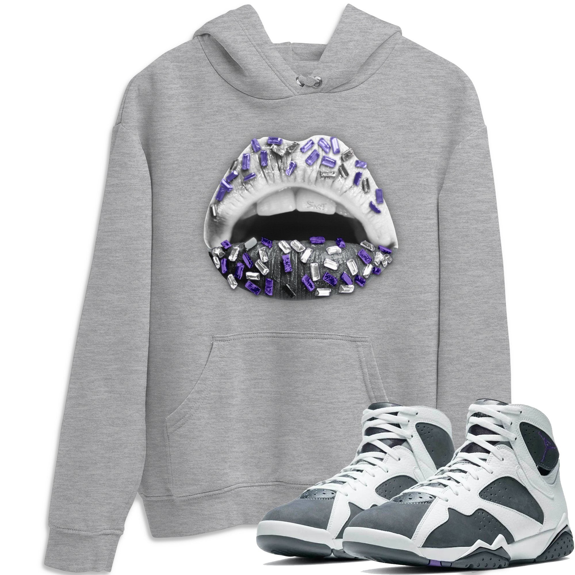 Jordan 7 Flint Sneaker Match Tees Lips Jewel Sneaker Tees Jordan 7 Flint Sneaker Release Tees Unisex Shirts