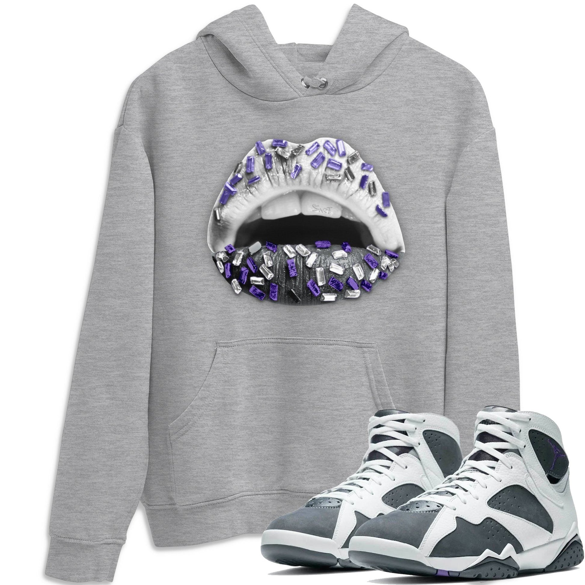 Jordan 7 Flint Sneaker Match Tees Lips Jewel Sneaker Tees Jordan 7 Flint Sneaker Release Tees Unisex Shirts