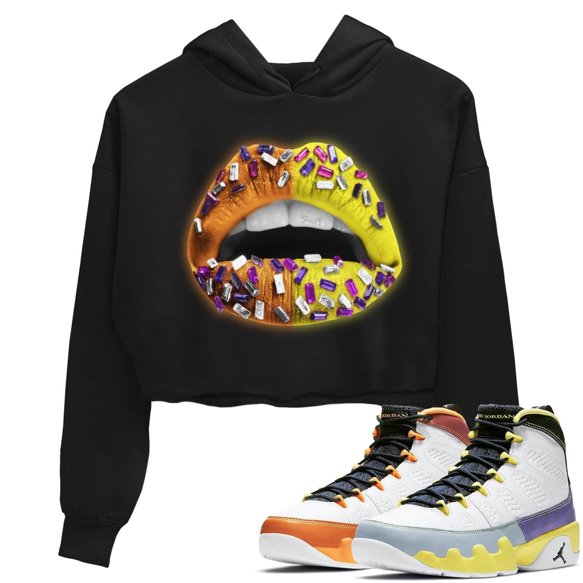 Jordan 9 Change The World Sneaker Match Tees Lips Jewel Sneaker Tees Jordan 9 Change The World Sneaker Release Tees Women's Shirts