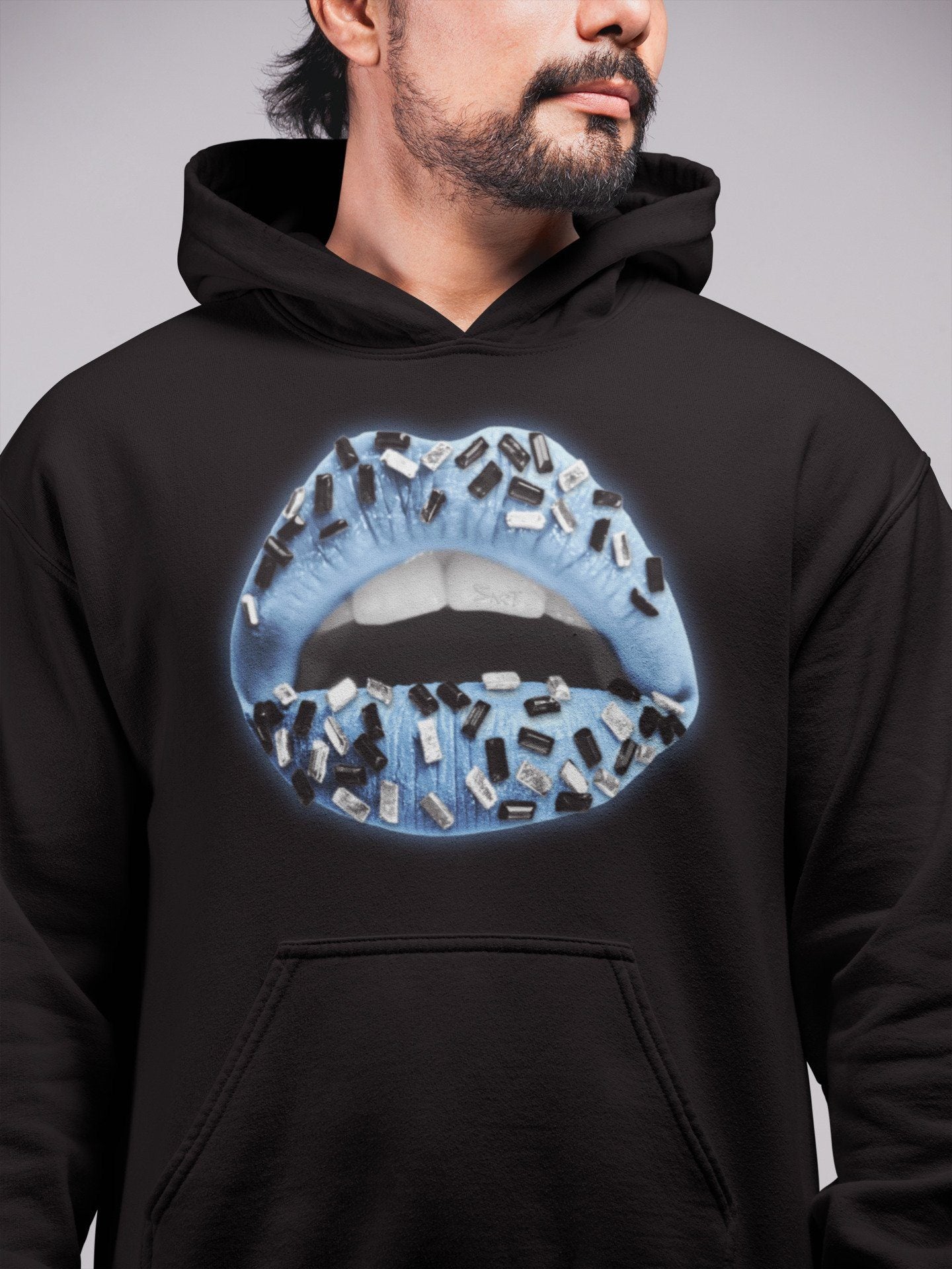 Jordan 1 University Blue Sneaker Match Tees Lips Jewel Sneaker Tees Jordan 1 University Blue Sneaker Release Tees Unisex Shirts