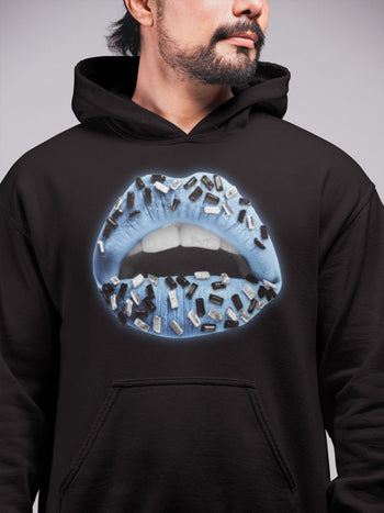 Jordan 1 University Blue Sneaker Match Tees Lips Jewel Sneaker Tees Jordan 1 University Blue Sneaker Release Tees Unisex Shirts
