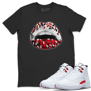 Jordan 12 Twist Sneaker Match Tees Lips Jewel Sneaker Tees Jordan 12 Twist Sneaker Release Tees Unisex Shirts