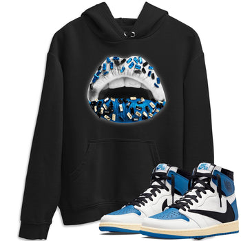 Jordan 1 Travis Scott Fragment Sneaker Match Tees Lips Jewel Sneaker Tees Jordan 1 Travis Scott Fragment Sneaker Release Tees Unisex Shirts