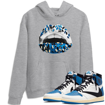 Jordan 1 Travis Scott Fragment Sneaker Match Tees Lips Jewel Sneaker Tees Jordan 1 Travis Scott Fragment Sneaker Release Tees Unisex Shirts