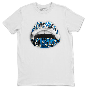 Jordan 1 Travis Scott Fragment Sneaker Match Tees Lips Jewel Sneaker Tees Jordan 1 Travis Scott Fragment Sneaker Release Tees Unisex Shirts